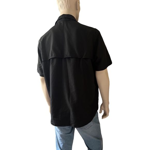 Merrell Tech Shirt SPF-30-50 Recyled material Fishing Hiking Lightweight Black - Picture 9 of 16